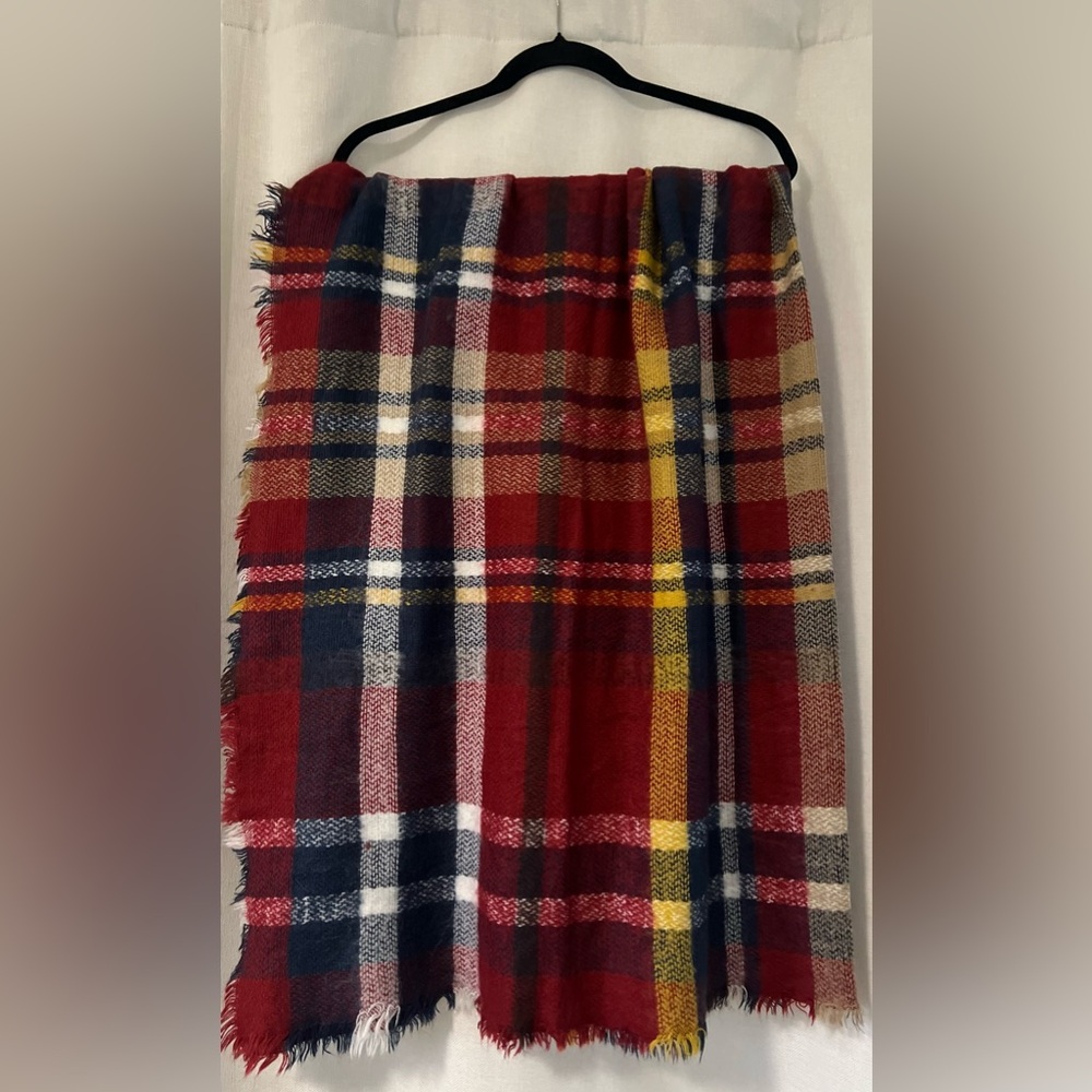 Red flannel scarf